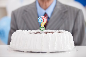 cake with a question mark