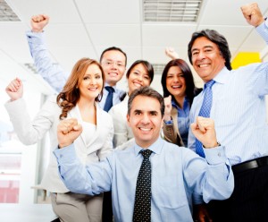 Successful business team