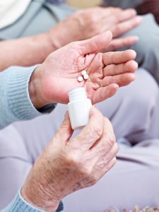 taking medicine