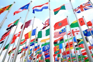 UK and world national flags