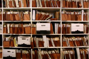 Files on Shelf
