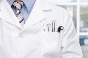 Close up photo of dentist