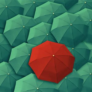 Umbrella, leader, unique, boss, individuality, original, special