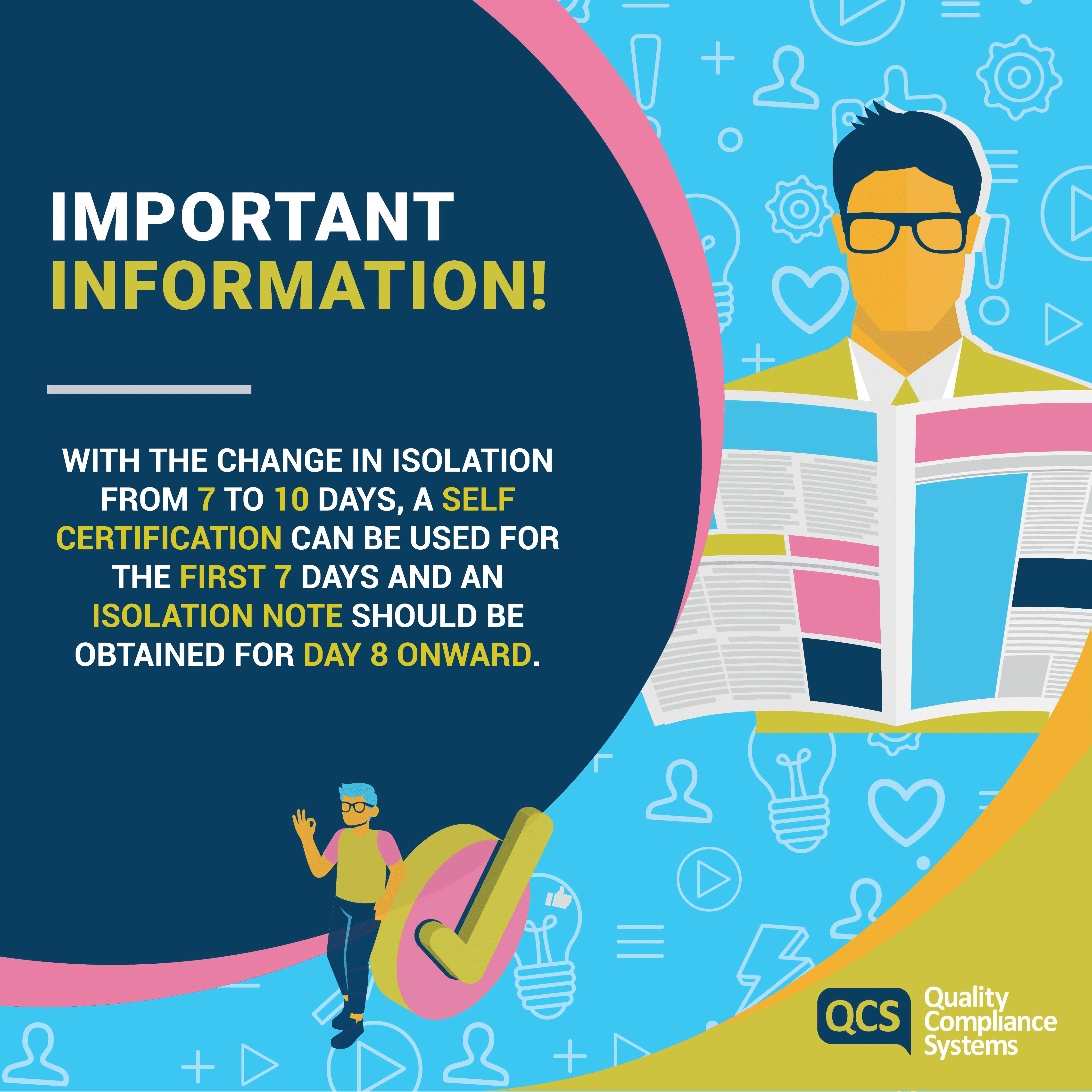 Important Information on Isolation Note! (Last update 03.08.20) QCS