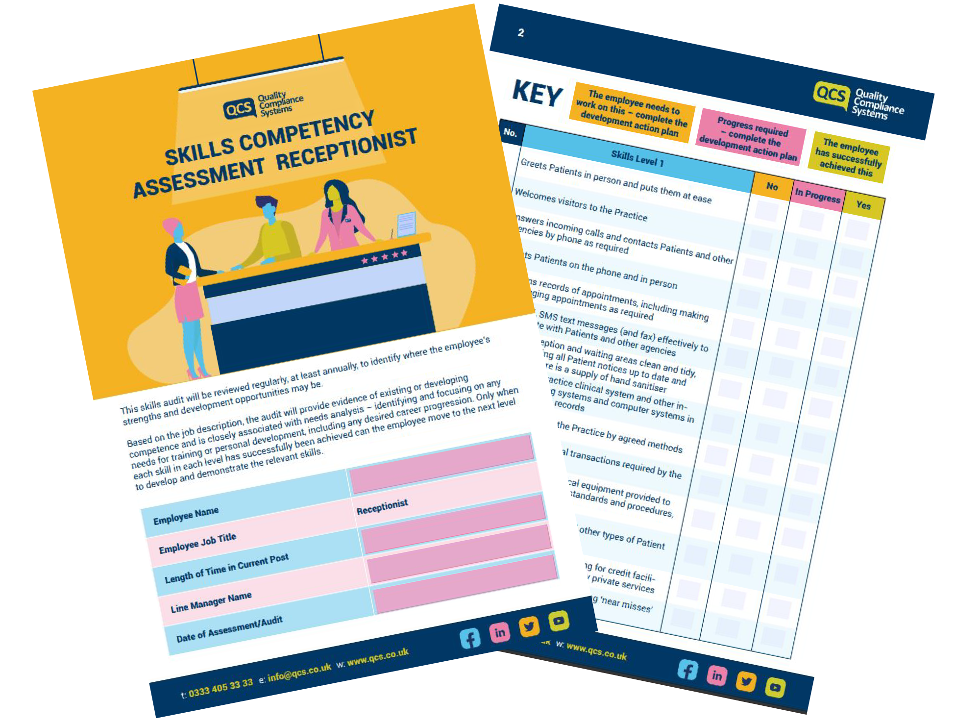 Receptionist Skills Competency Assessment QCS
