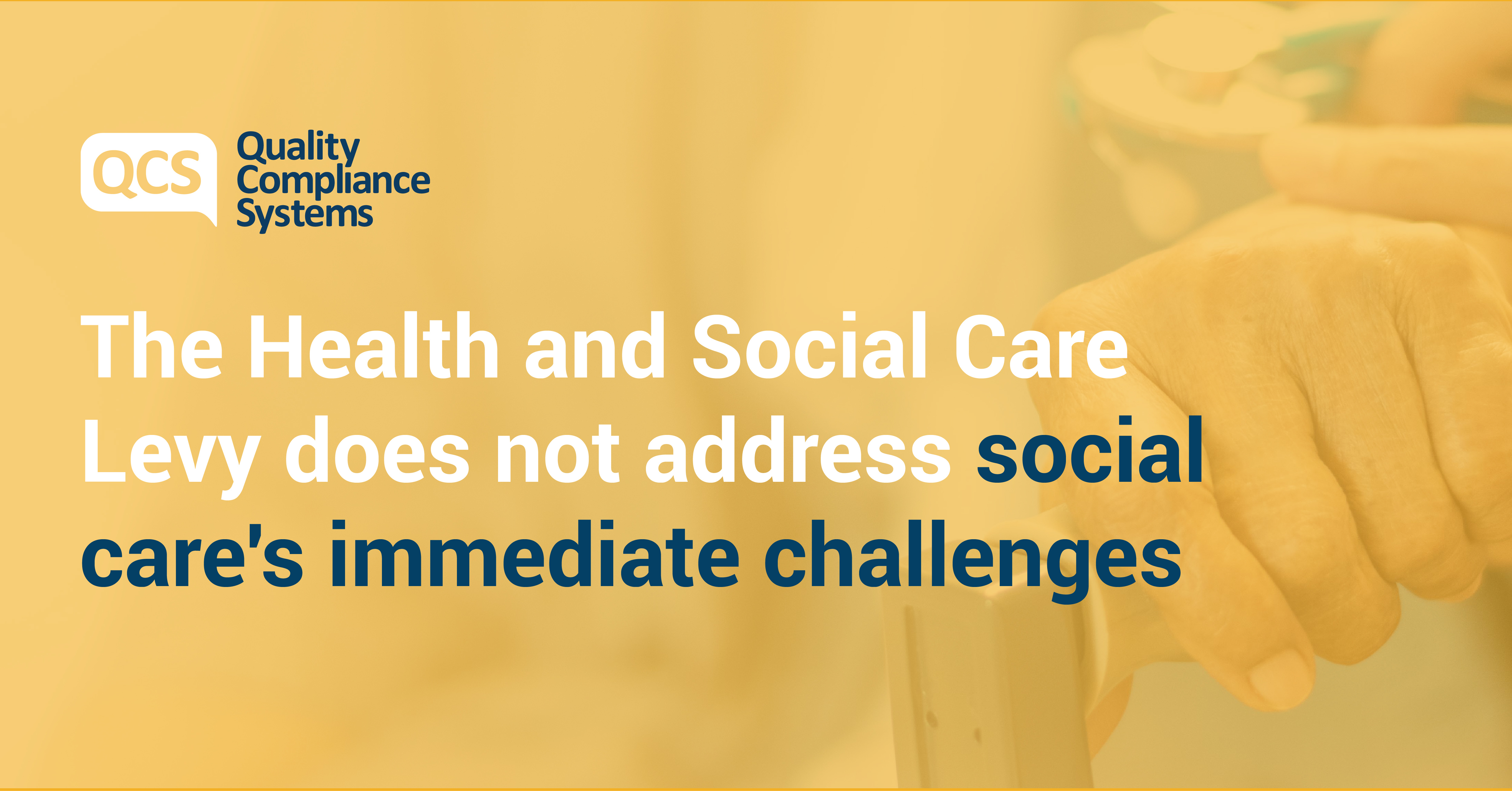 The Health and Social Care Levy does not address social care's ...