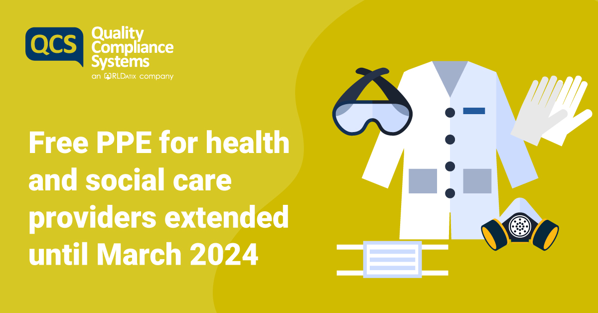 Free PPE for health and social care providers extended until March 2024