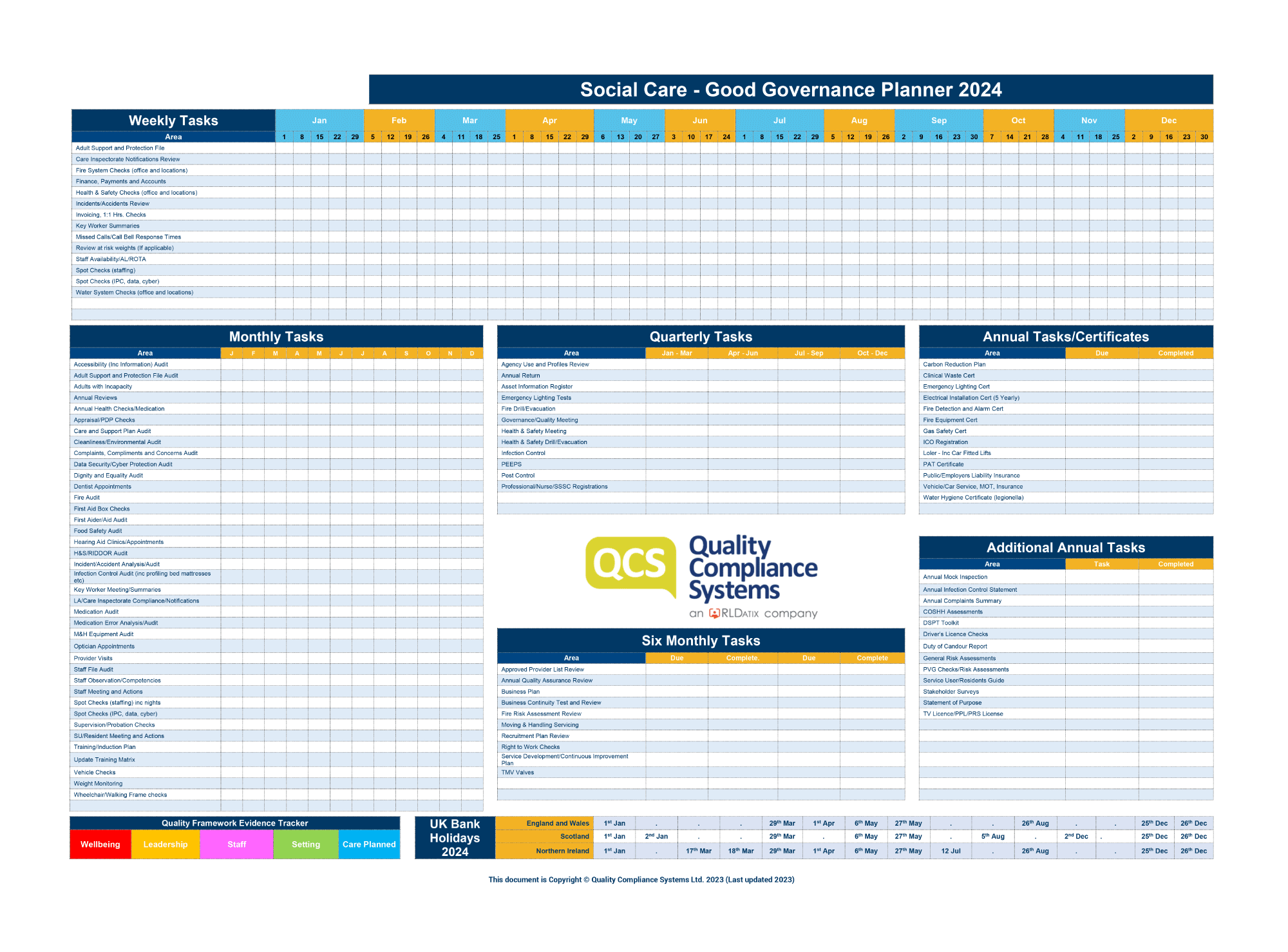 Scottish Good Governance Planner 2024 QCS