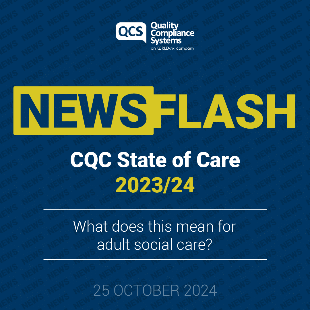 State of Care 2023/24 What does this mean for adult social care? QCS